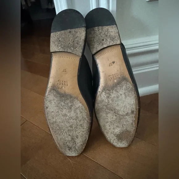 Gucci size 7 Princetown black leather mules loafer slides - Picture 8 of 9